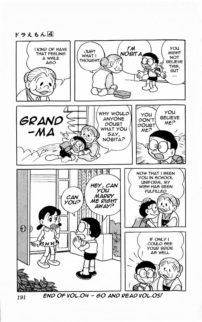 Doraemon Chapter 70 page 15 - Chapter 70 : Memories of Grandma