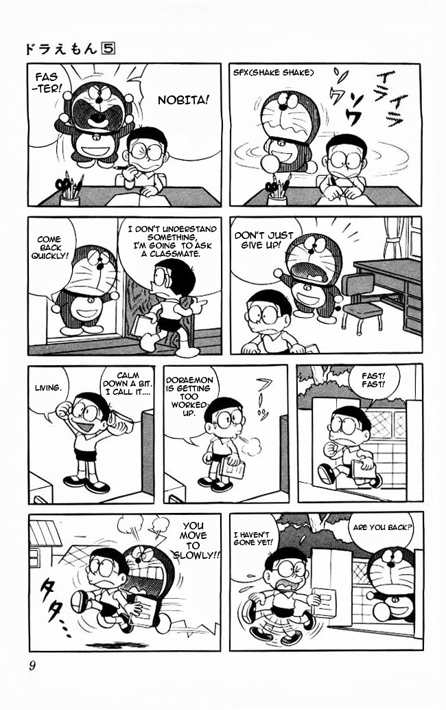 Doraemon Chapter 71 page 8 - Chapter 71 : Too Fast, Too Slow