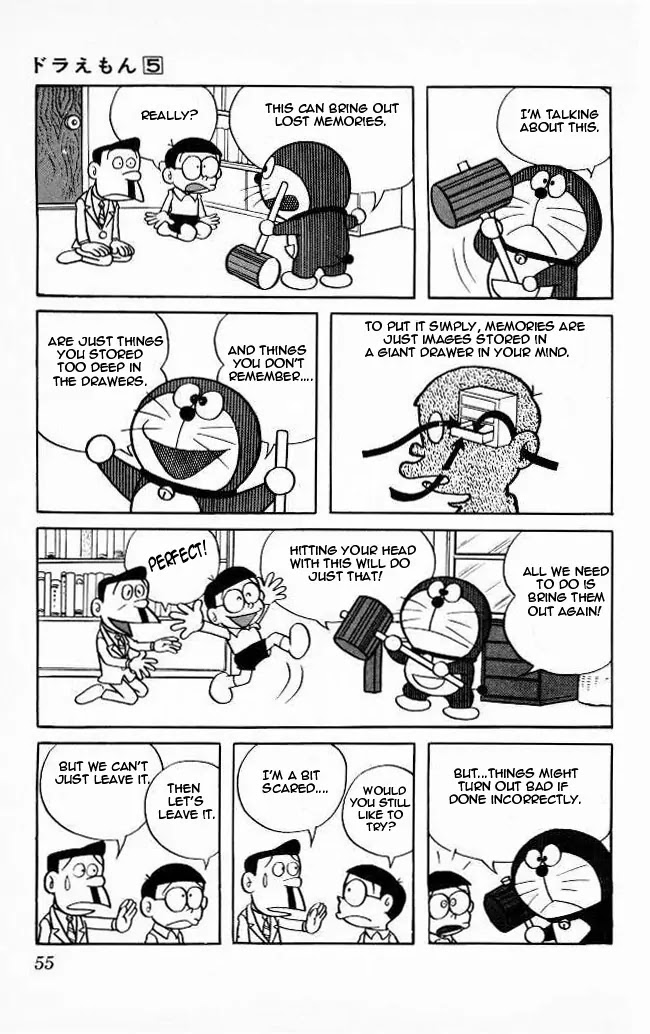Doraemon Chapter 75 page 7 - Chapter 75 : The Memory Hammer