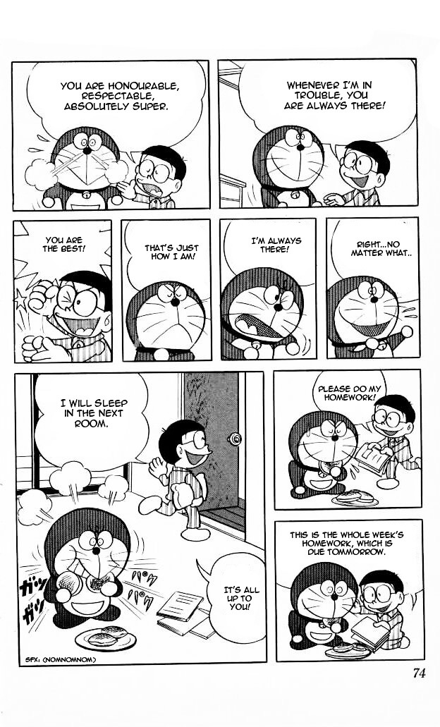 Doraemon Chapter 77 page 4 - Chapter 77 : The Five Doraemons