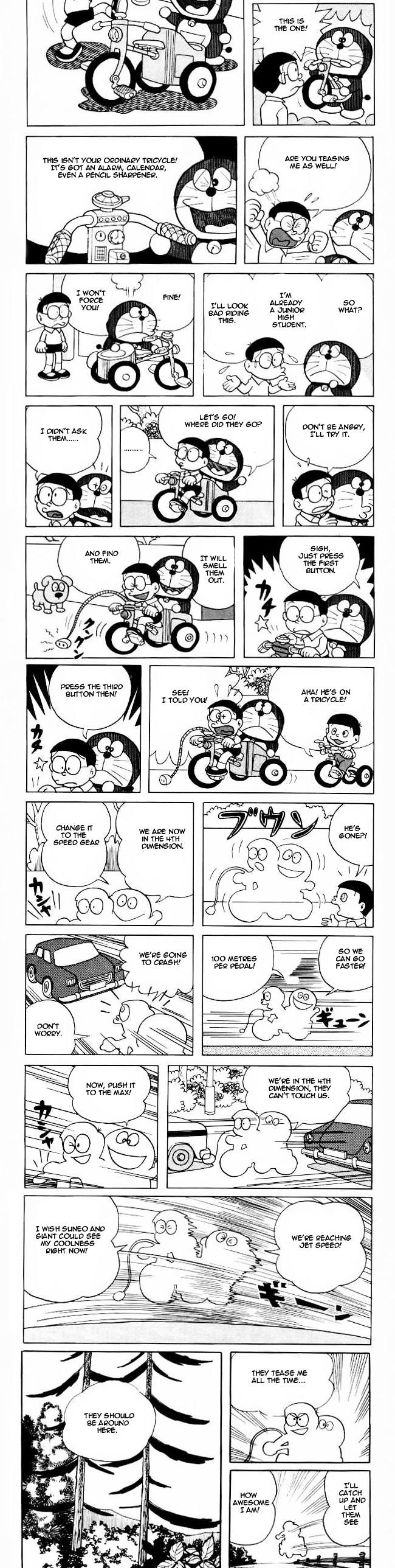 Doraemon Chapter 78 page 2 - Chapter 78 : The 4th Dimension Tricycle