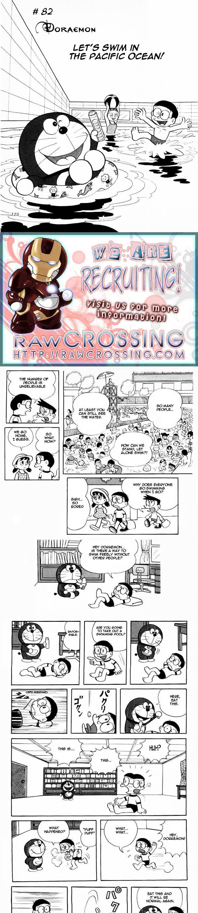 Doraemon Chapter 82 page 1 - Chapter 82 : Let's Swim in the Pacific Ocean!