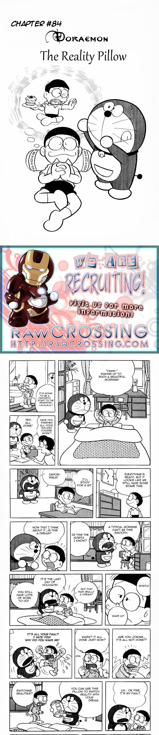 Doraemon Chapter 84 page 1 - Chapter 84 : The Reality Pillow