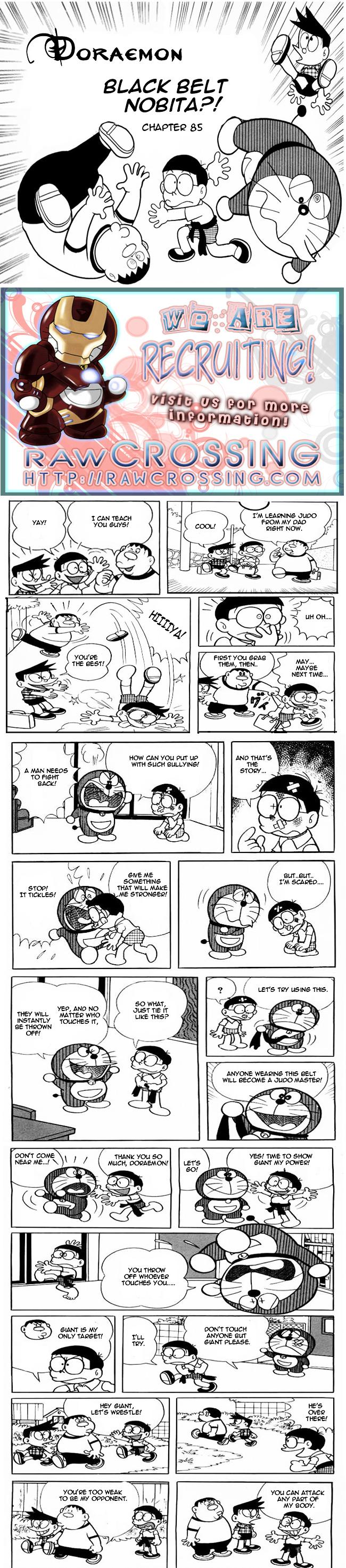 Doraemon Chapter 85 page 1 - Chapter 85 : Black Belt Nobita?!
