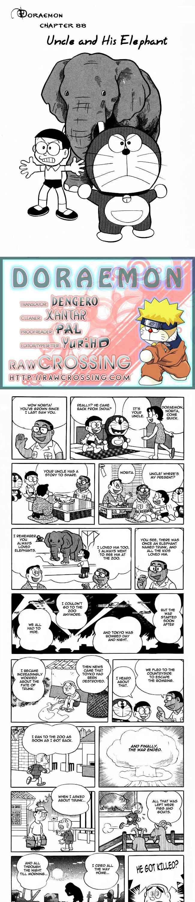 Doraemon Chapter 88 page 1 - Chapter 88 : Uncle and His Elephant