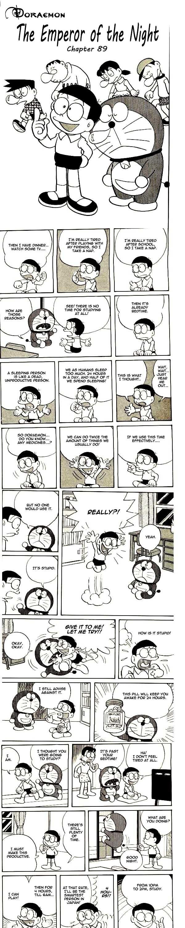 Doraemon Chapter 89 page 1 - Chapter 89 : The Emperor of the Night
