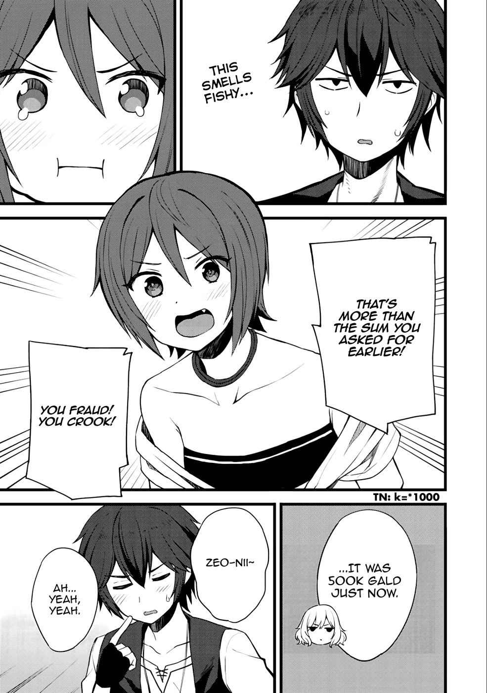Dorei Shounin Shika Sentakushi Ga Nai desu Yo? ~Harem? Nani sore oishii no?~ Chapter 11 page 8 - Chapter 11