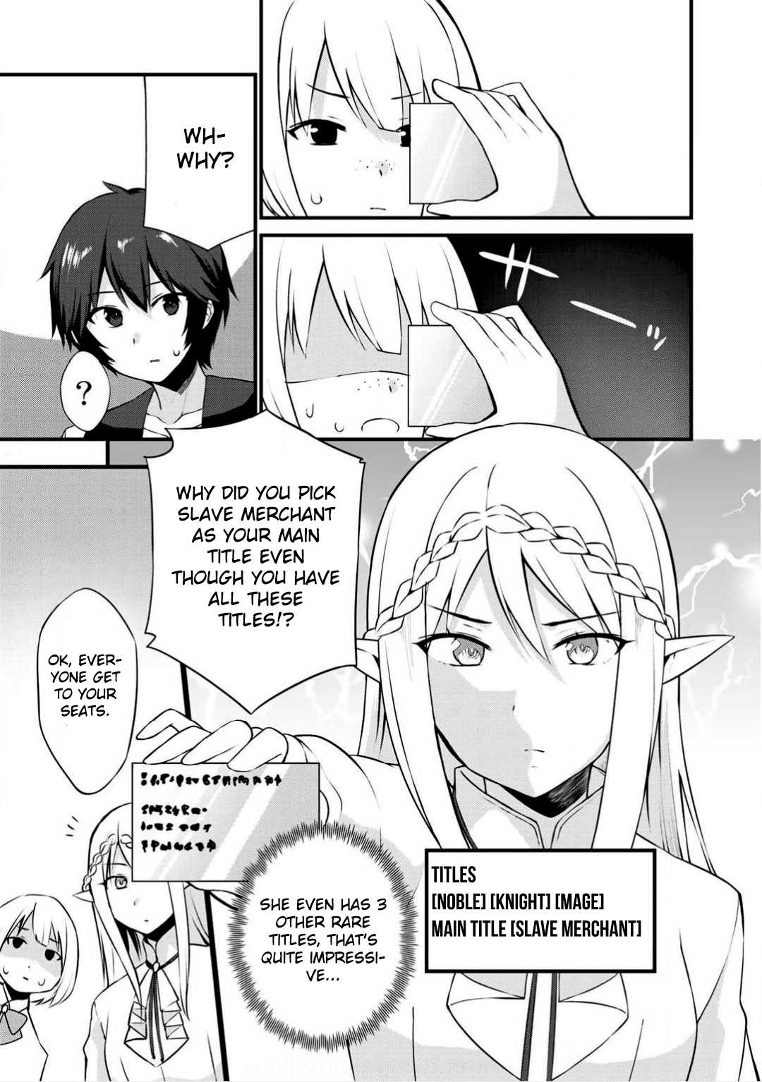 Dorei Shounin Shika Sentakushi Ga Nai desu Yo? ~Harem? Nani sore oishii no?~ Chapter 2 page 7 - Chapter 2