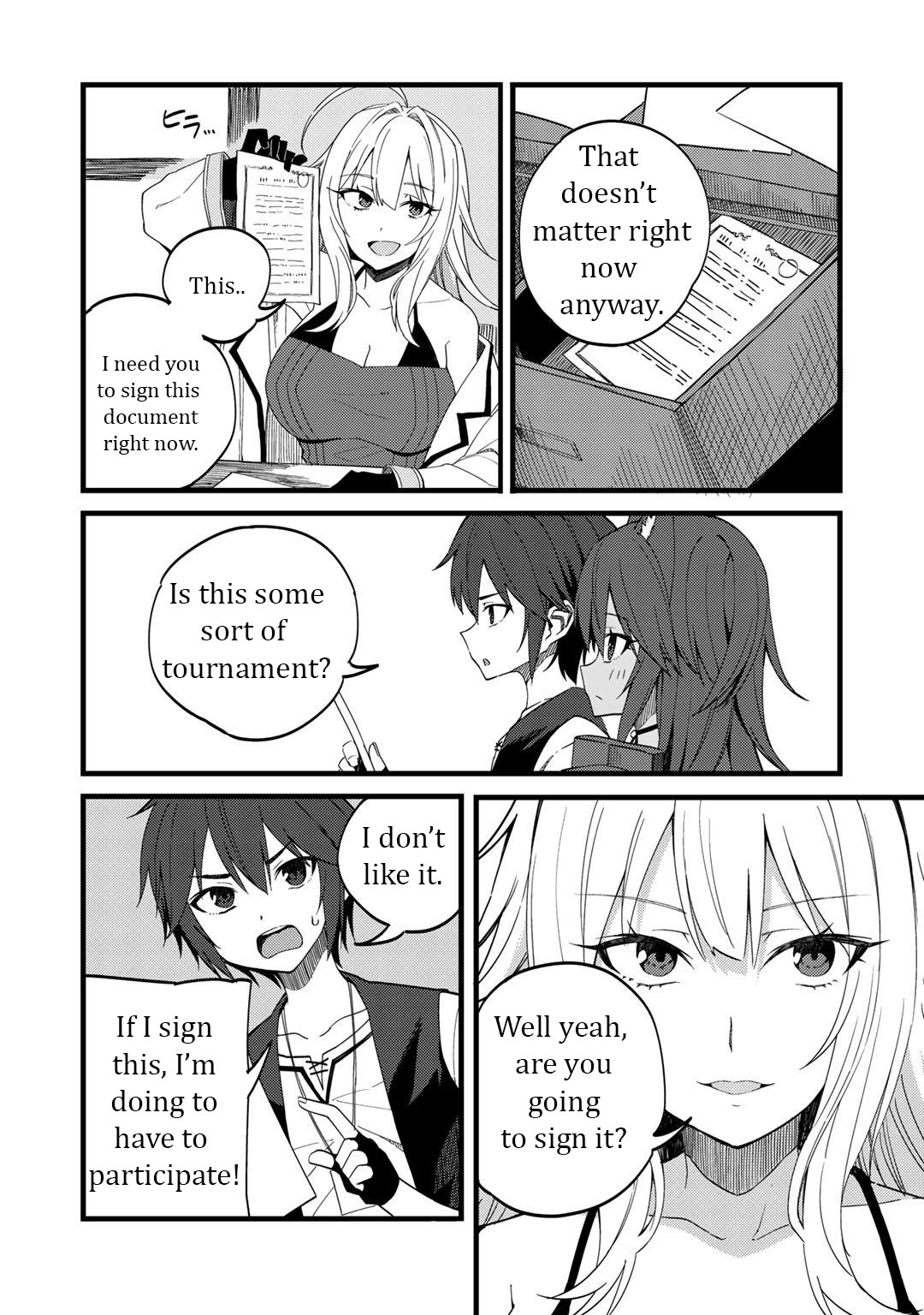 Dorei Shounin Shika Sentakushi Ga Nai desu Yo? ~Harem? Nani sore oishii no?~ Chapter 24 page 3 - Chapter 24