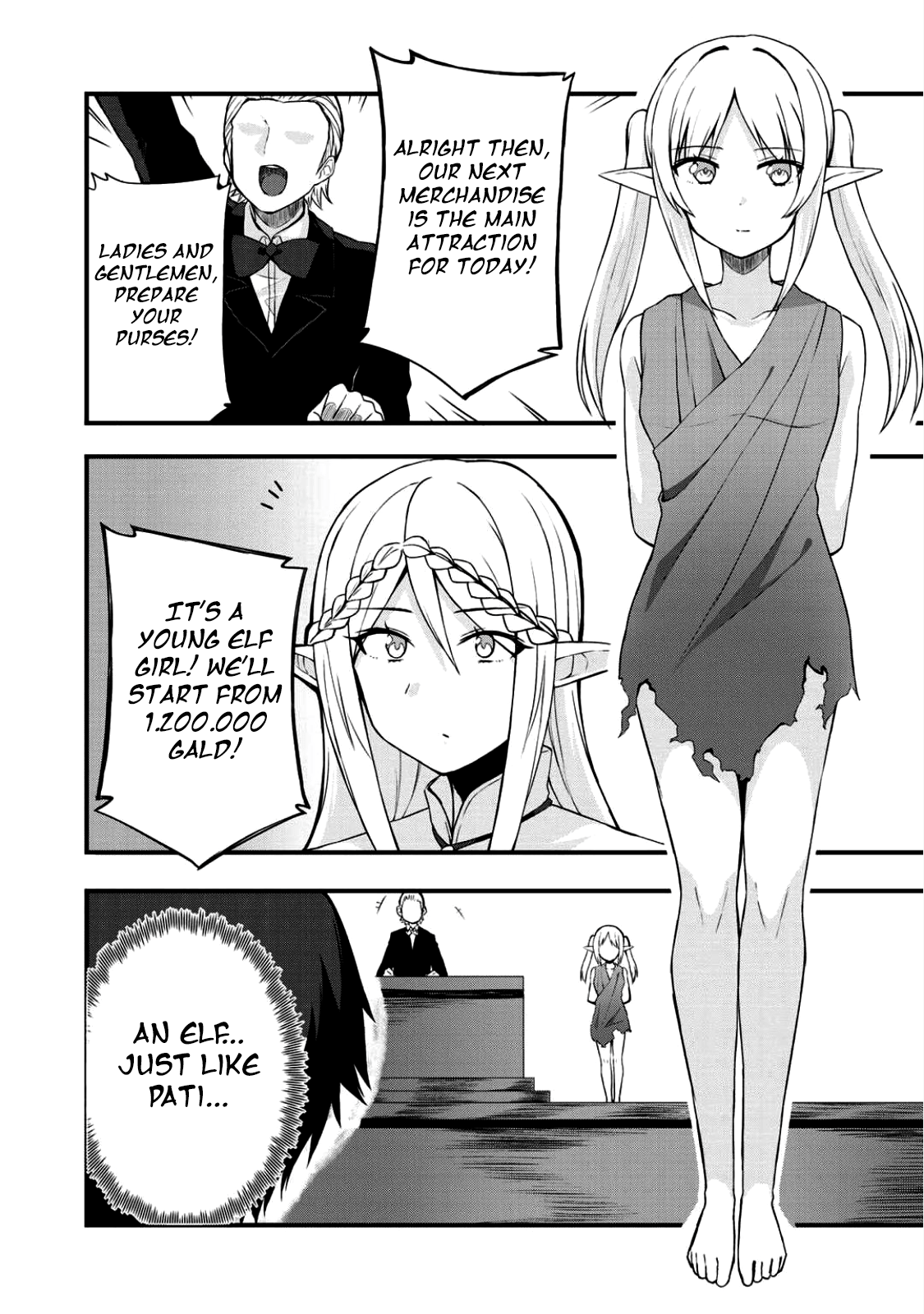 Dorei Shounin Shika Sentakushi Ga Nai desu Yo? ~Harem? Nani sore oishii no?~ Chapter 3 page 15 - Chapter 3: The Exciting First Slave Auction!!