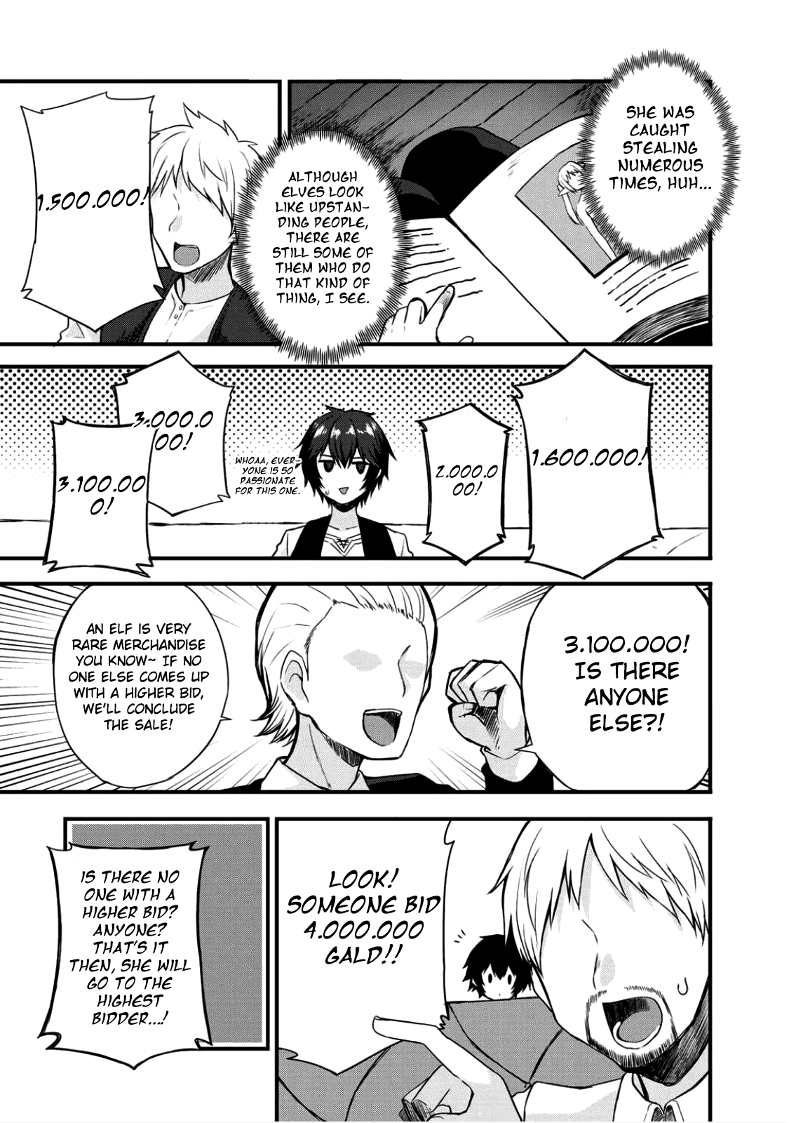 Dorei Shounin Shika Sentakushi Ga Nai desu Yo? ~Harem? Nani sore oishii no?~ Chapter 3 page 16 - Chapter 3: The Exciting First Slave Auction!!
