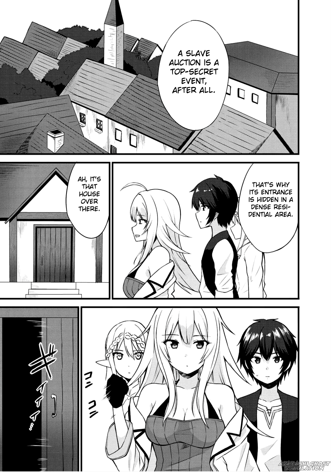 Dorei Shounin Shika Sentakushi Ga Nai desu Yo? ~Harem? Nani sore oishii no?~ Chapter 3 page 2 - Chapter 3: The Exciting First Slave Auction!!