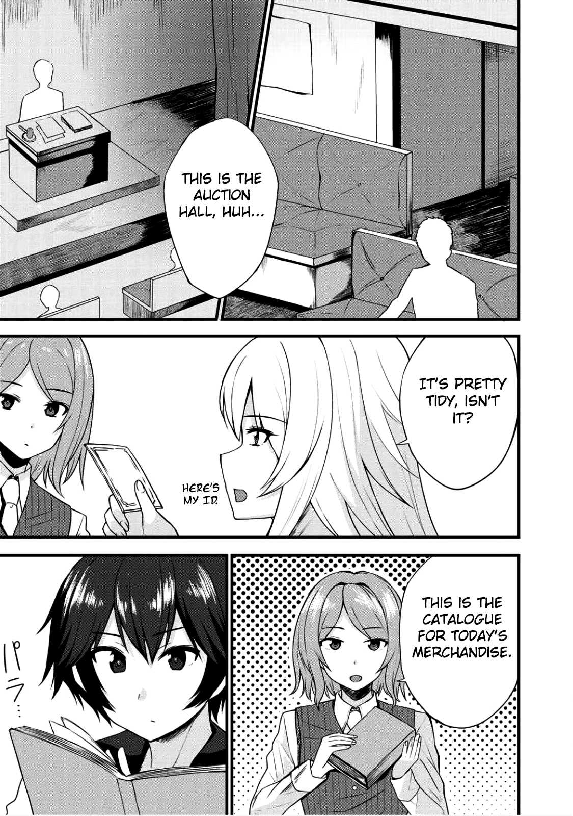 Dorei Shounin Shika Sentakushi Ga Nai desu Yo? ~Harem? Nani sore oishii no?~ Chapter 3 page 8 - Chapter 3: The Exciting First Slave Auction!!