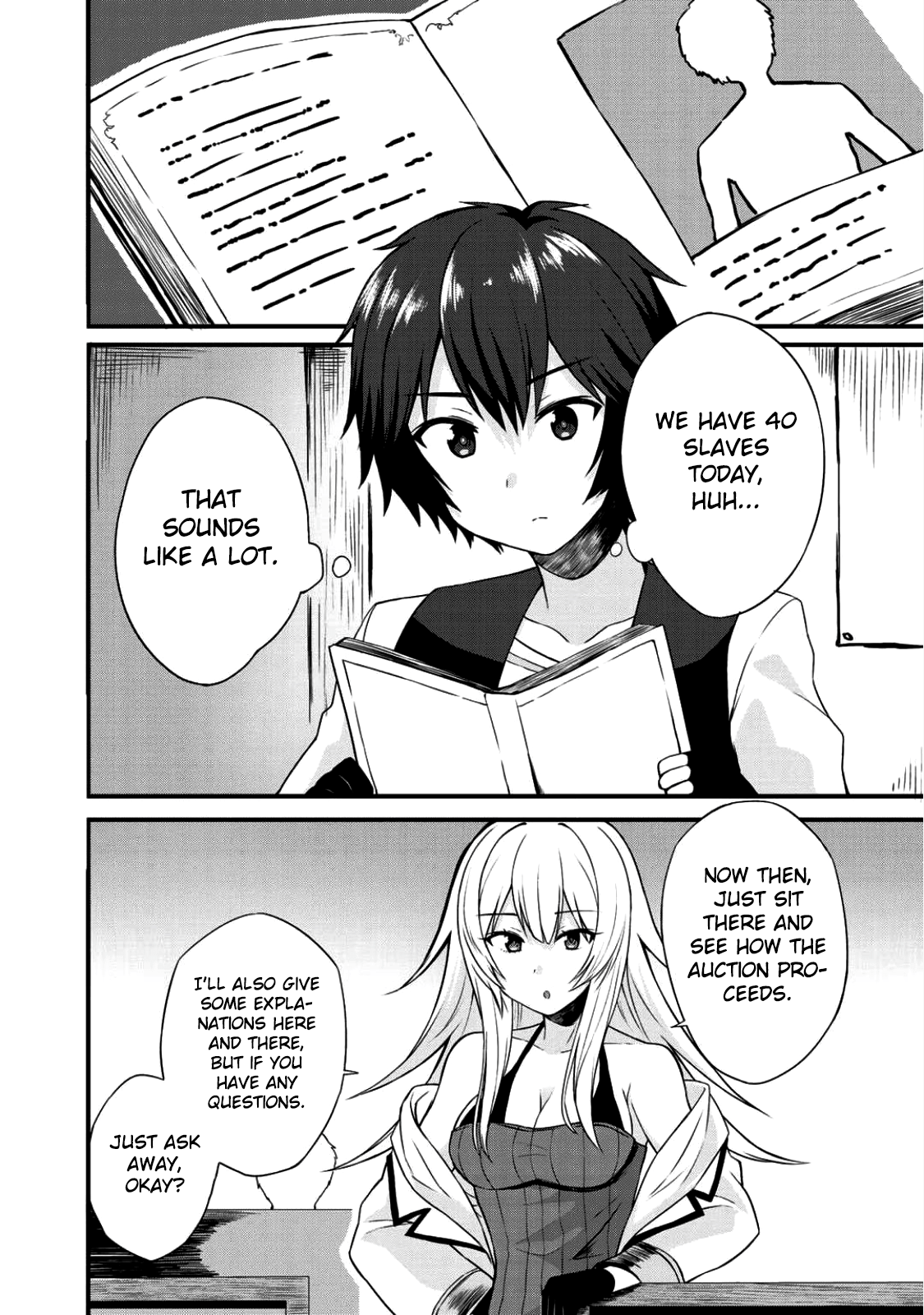Dorei Shounin Shika Sentakushi Ga Nai desu Yo? ~Harem? Nani sore oishii no?~ Chapter 3 page 9 - Chapter 3: The Exciting First Slave Auction!!