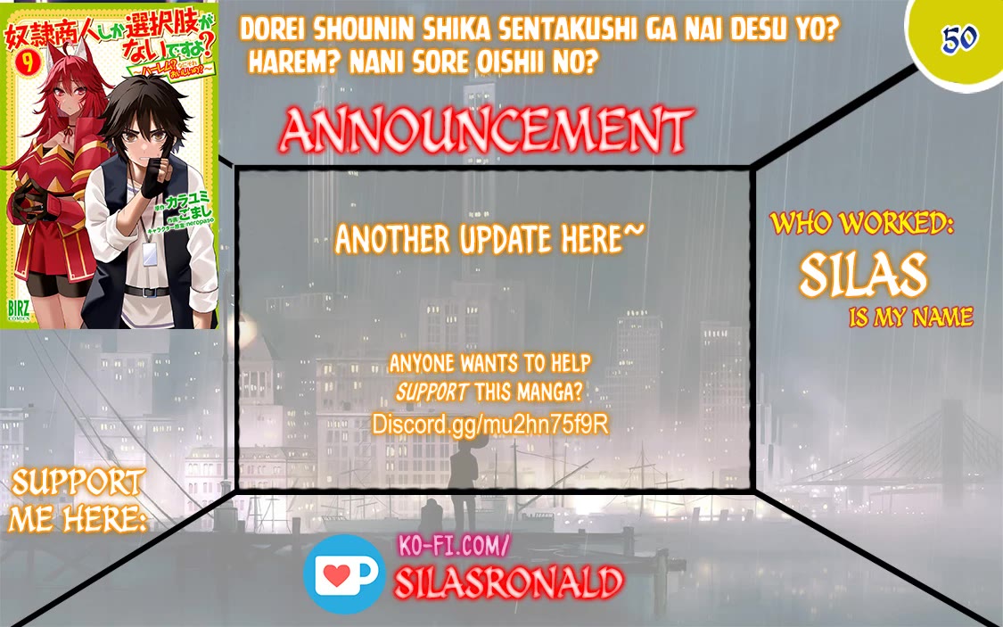 Dorei Shounin Shika Sentakushi Ga Nai desu Yo? ~Harem? Nani sore oishii no?~ Chapter 50 page 1 - Chapter 50
