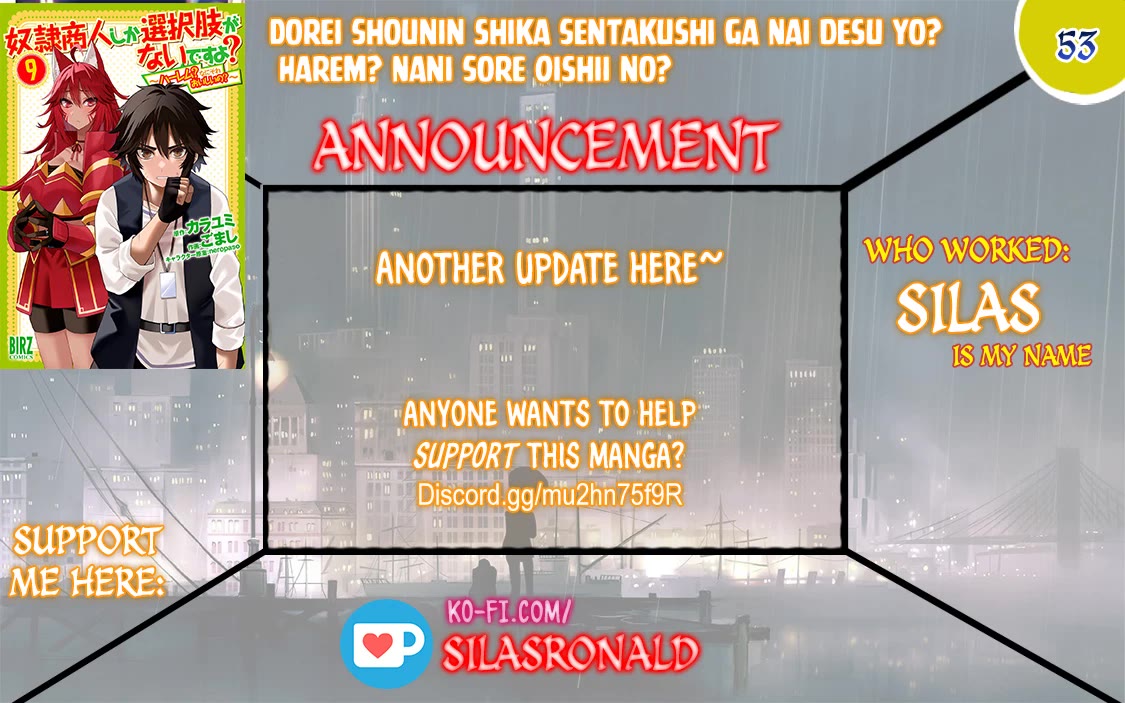 Dorei Shounin Shika Sentakushi Ga Nai desu Yo? ~Harem? Nani sore oishii no?~ Chapter 53 page 1 - Chapter 53