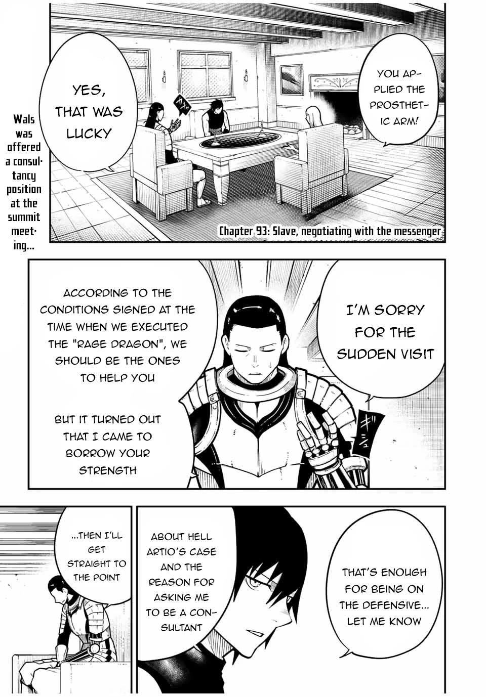 Dorei Tensei: Sono Dorei, Saikyou no Moto Ouji ni Tsuki Chapter 93 page 2 - Chapter 93: Slave, Negotiating with the Messenger