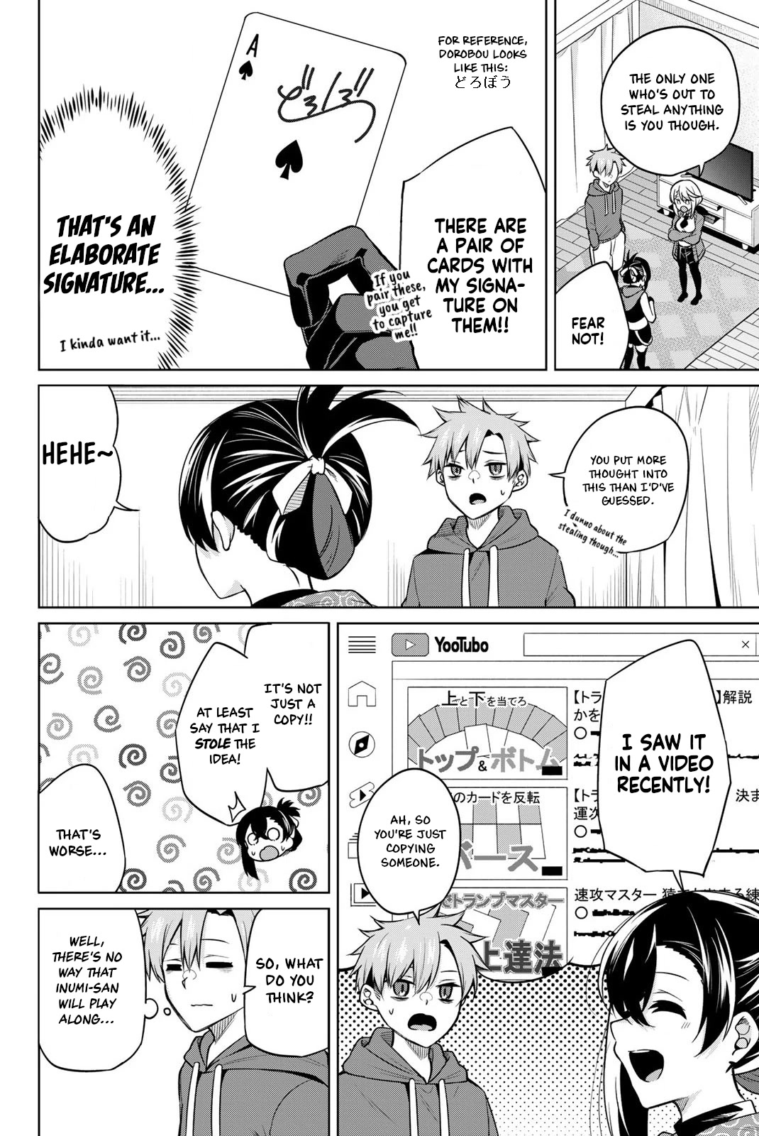 Dorobou-chan Chapter 13 page 4 - Chapter 13: Dorobou-chan and a Card Game