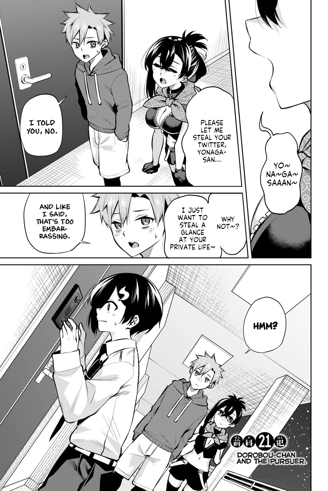 Dorobou-chan Chapter 21 page 4 - Chapter 21: Dorobou-chan and The Pursuer.