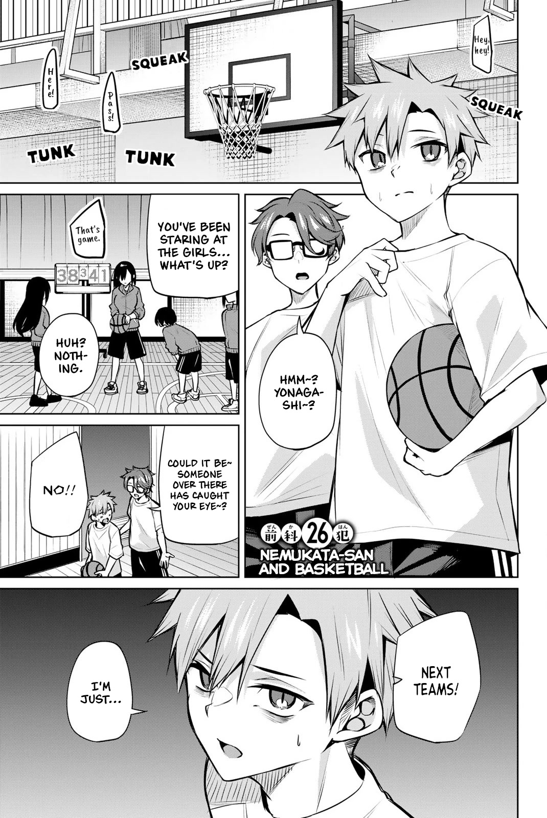 Dorobou-chan Chapter 26 page 1 - Chapter 26: Nemukata-san and Basketball