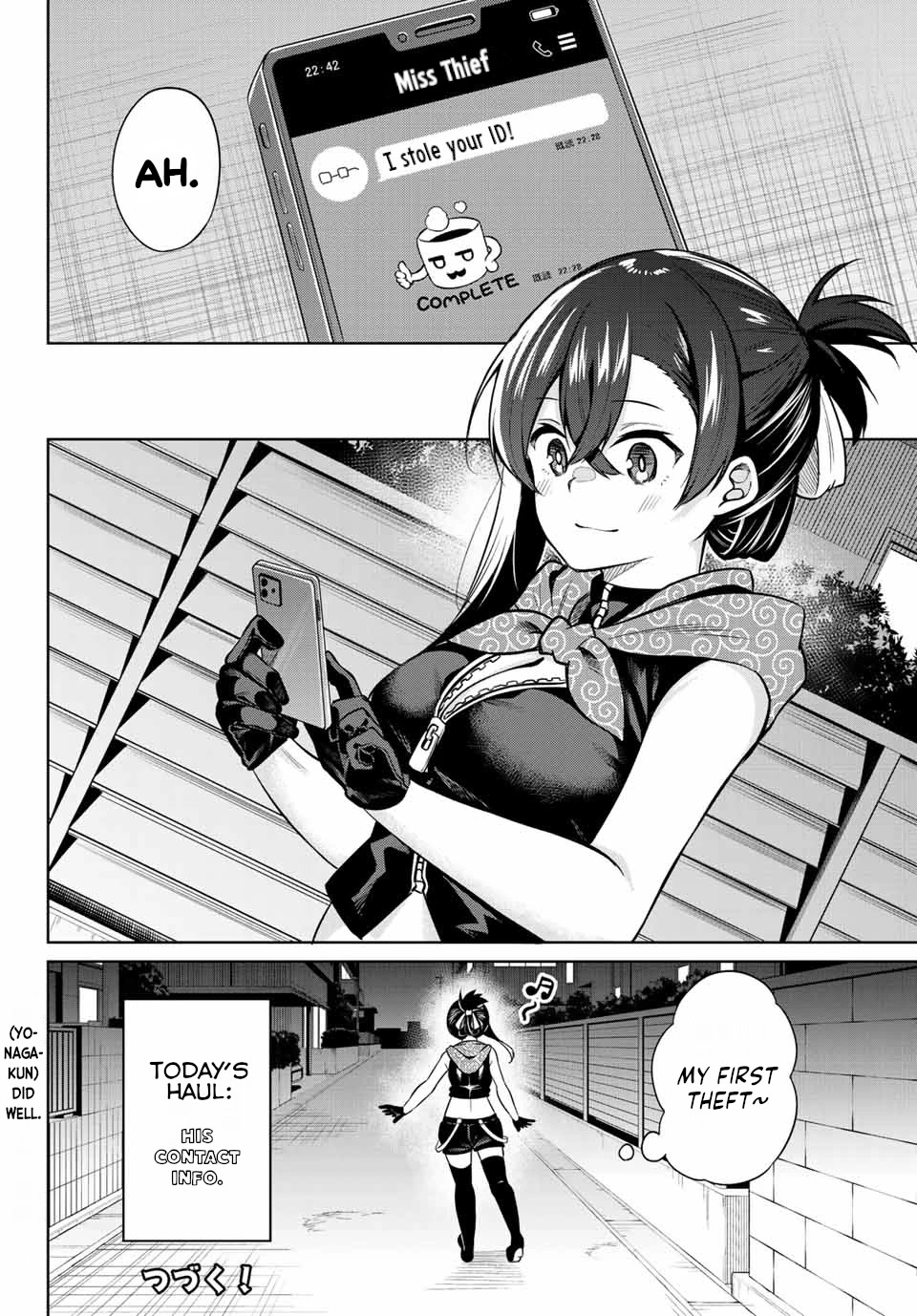 Dorobou-chan Chapter 3 page 12 - Chapter 3: Dorobou-chan and Contact Info.