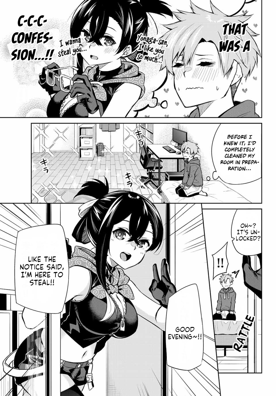 Dorobou-chan Chapter 3 page 3 - Chapter 3: Dorobou-chan and Contact Info.