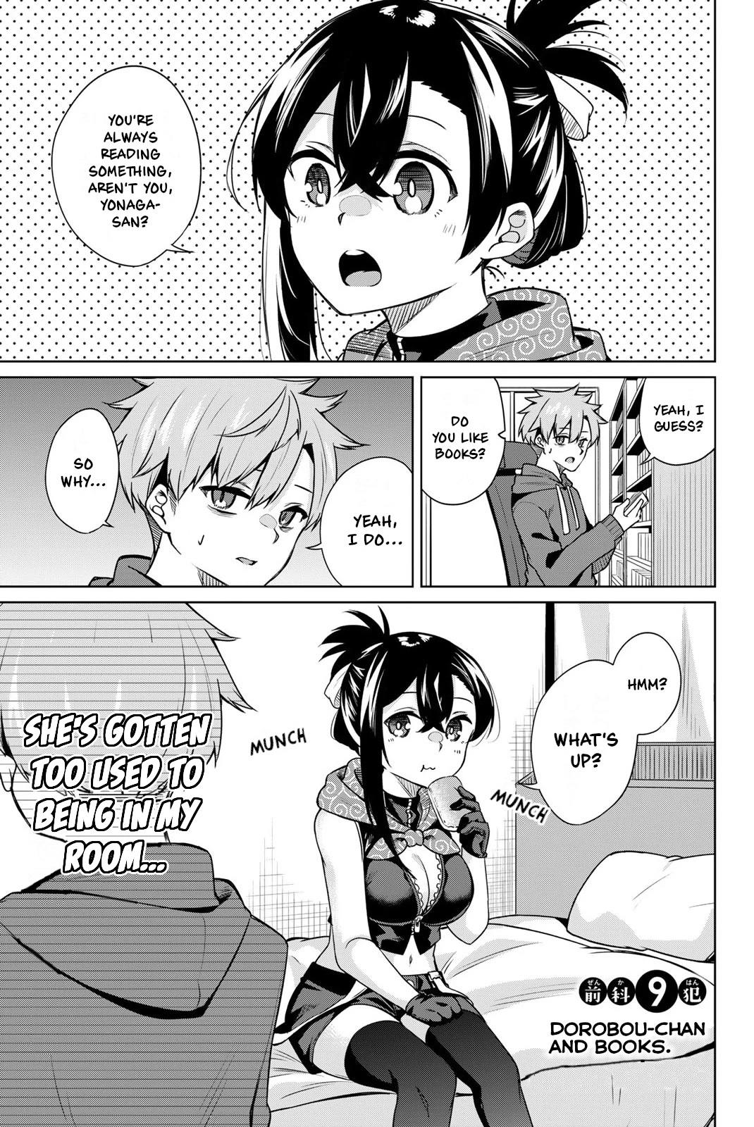 Dorobou-chan Chapter 9 page 1 - Chapter 9: Dorobou-chan and Books
