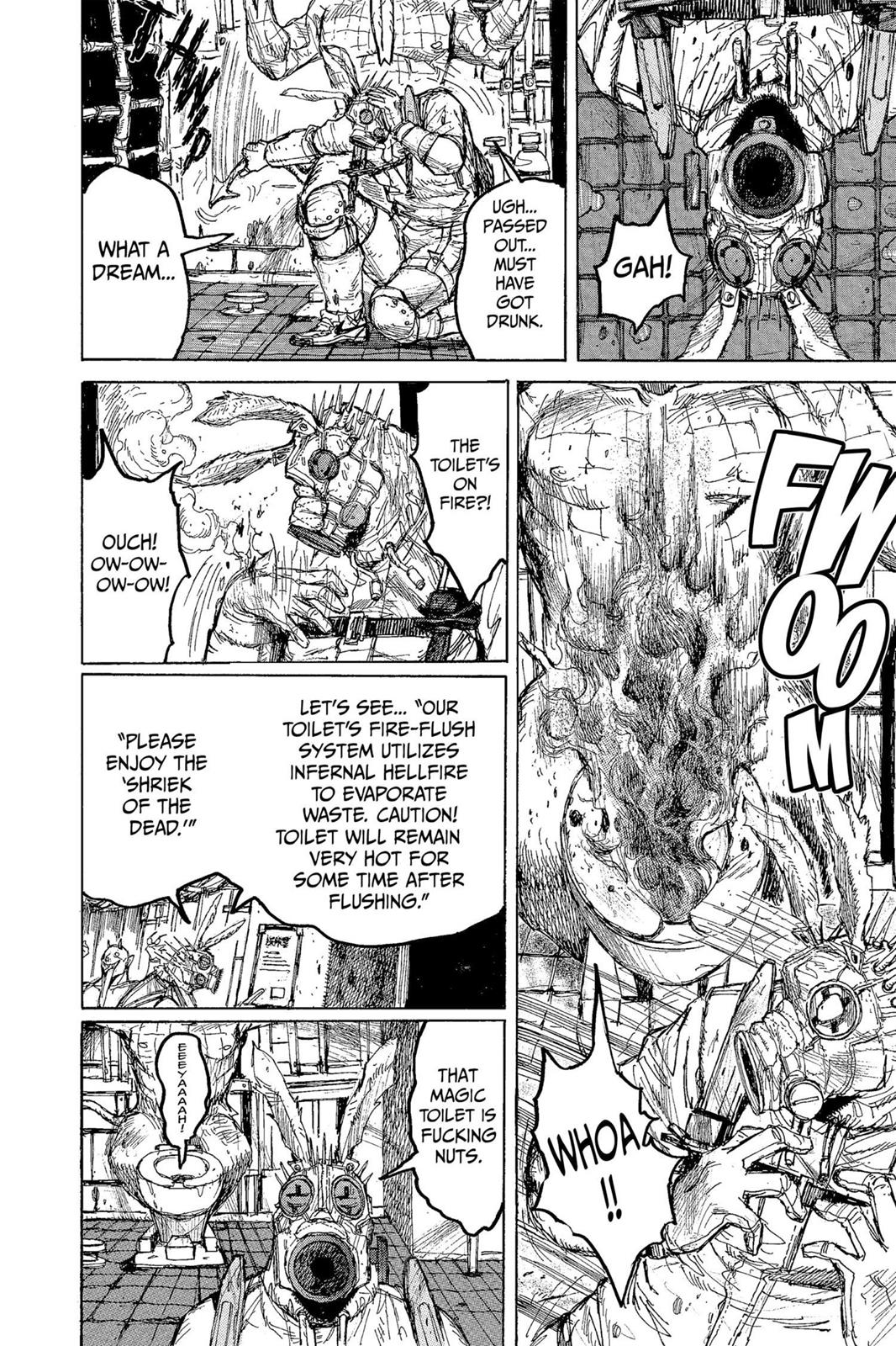 Dorohedoro Chapter 15 page 14 - Chapter 15: The Secret story of the fire toilet