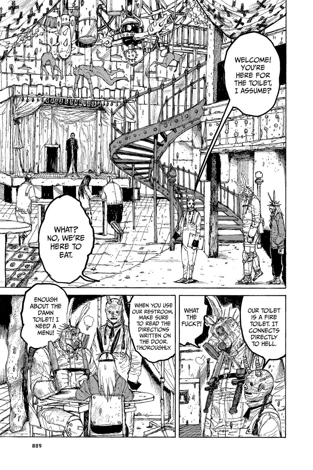 Dorohedoro Chapter 15 page 7 - Chapter 15: The Secret story of the fire toilet