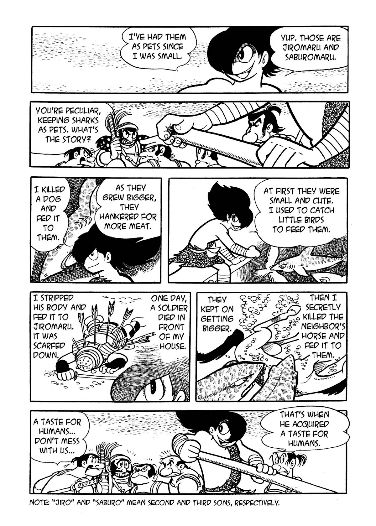 Dororo Chapter 3.0 page 22 - Vol.3 The Two Sharks