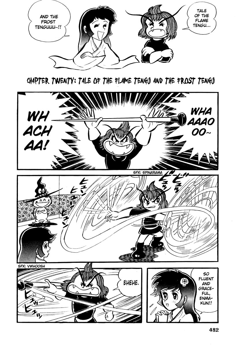 Dororon Enma-kun Chapter 20 page 1 - Chapter 20: Tale of the Flame Tengu and the Frost Tengu
