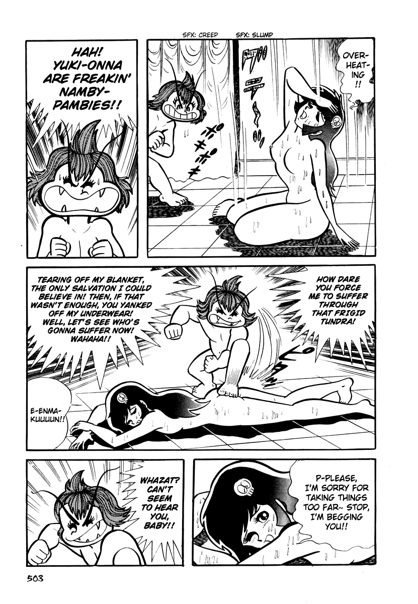 Dororon Enma-kun Chapter 20 page 22 - Chapter 20: Tale of the Flame Tengu and the Frost Tengu