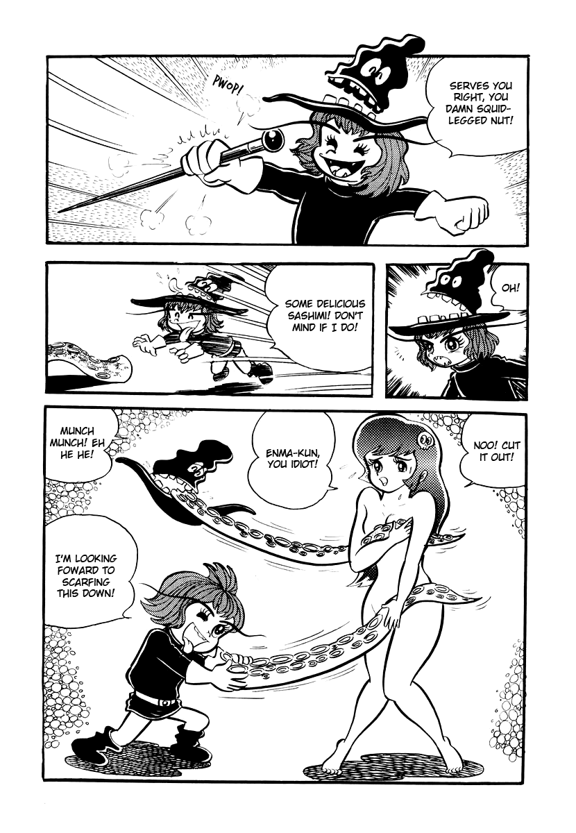 Dororon Enma-kun Chapter 3 page 15 - Chapter 3: It's Never as Easy as Squid Tentacles