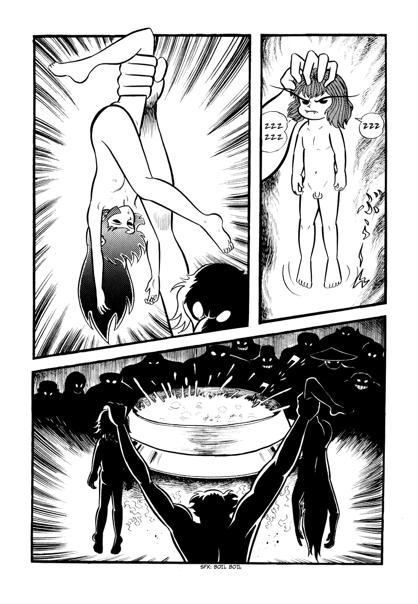 Dororon Enma-kun Chapter 4 page 22 - Chapter 4: Sleep is Sweet - The Monster's Banquet
