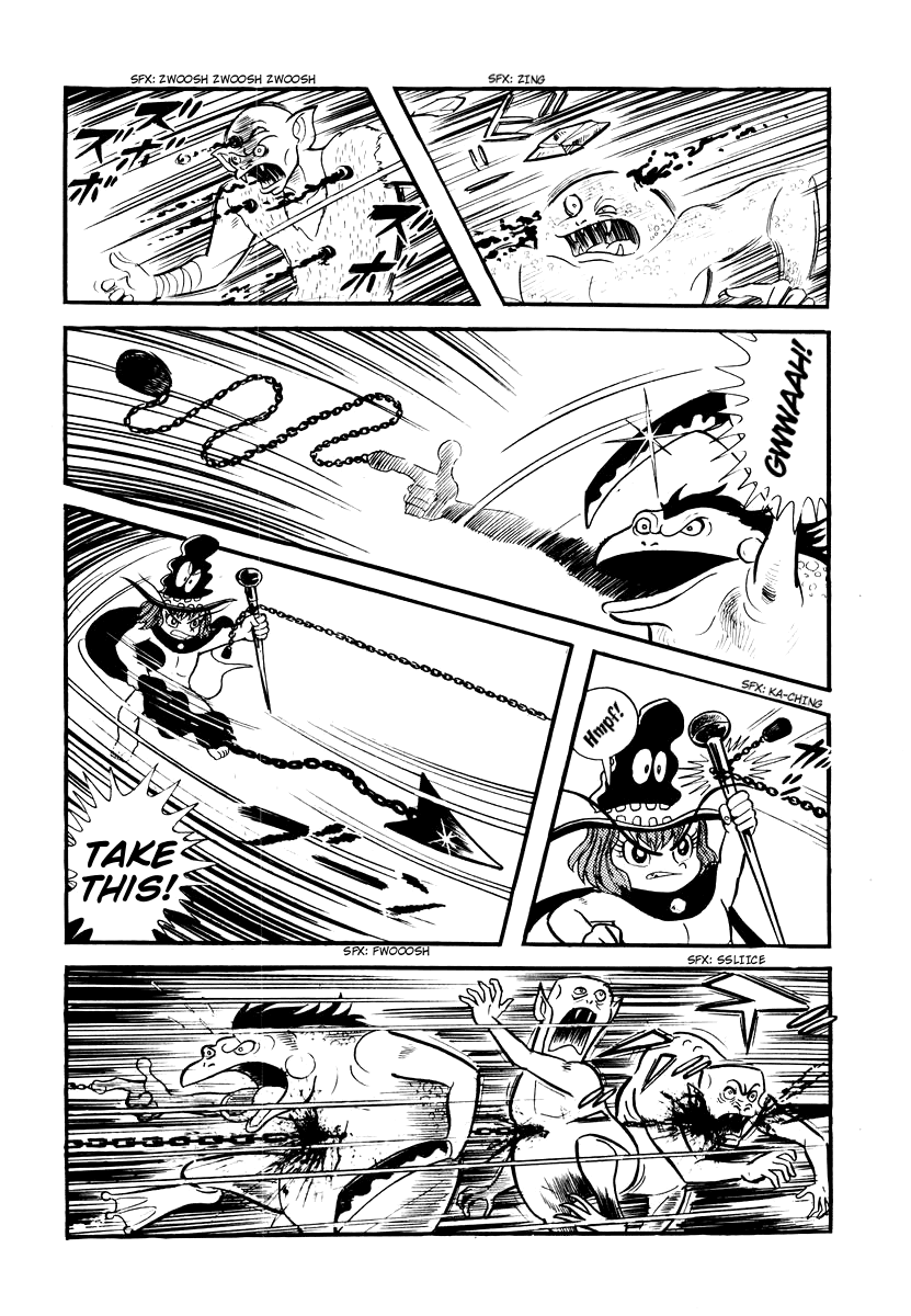 Dororon Enma-kun Chapter 4 page 35 - Chapter 4: Sleep is Sweet - The Monster's Banquet