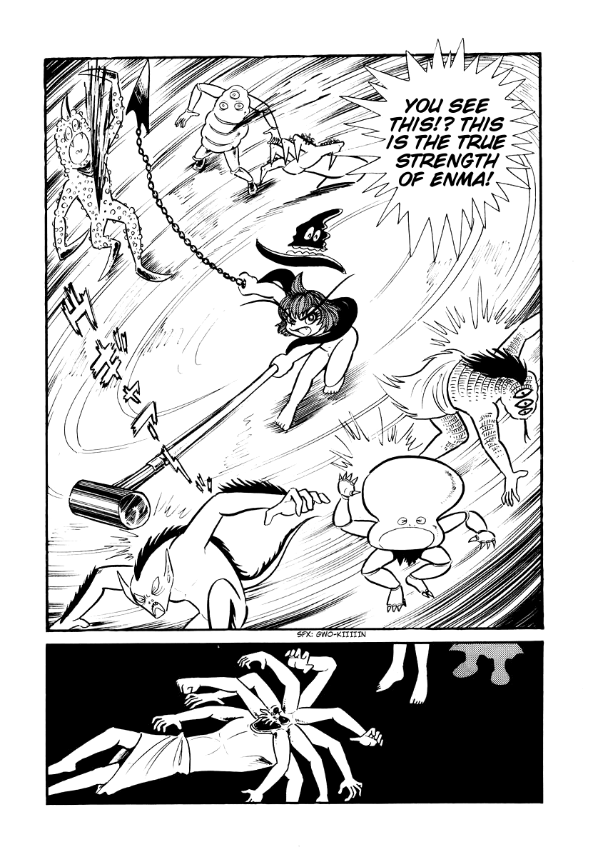 Dororon Enma-kun Chapter 4 page 36 - Chapter 4: Sleep is Sweet - The Monster's Banquet