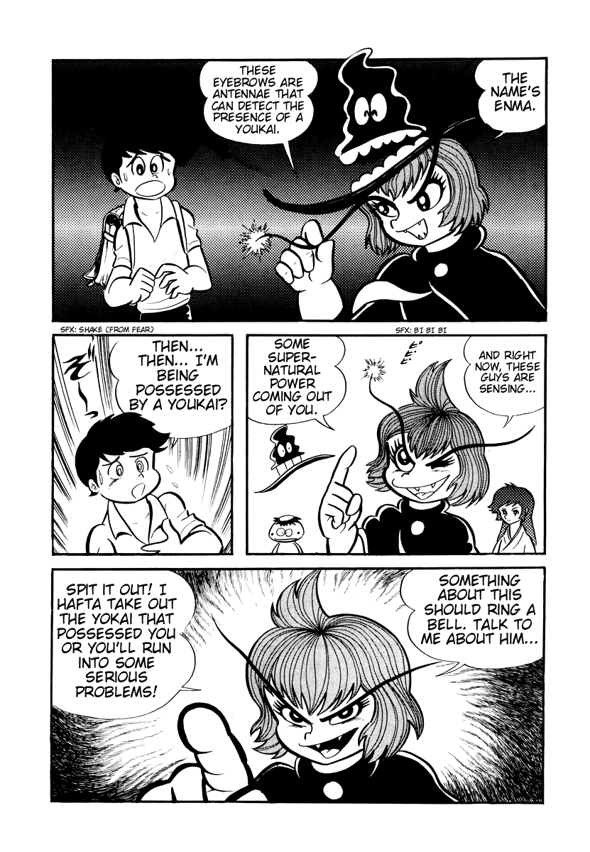 Dororon Enma-kun Chapter 4 page 6 - Chapter 4: Sleep is Sweet - The Monster's Banquet