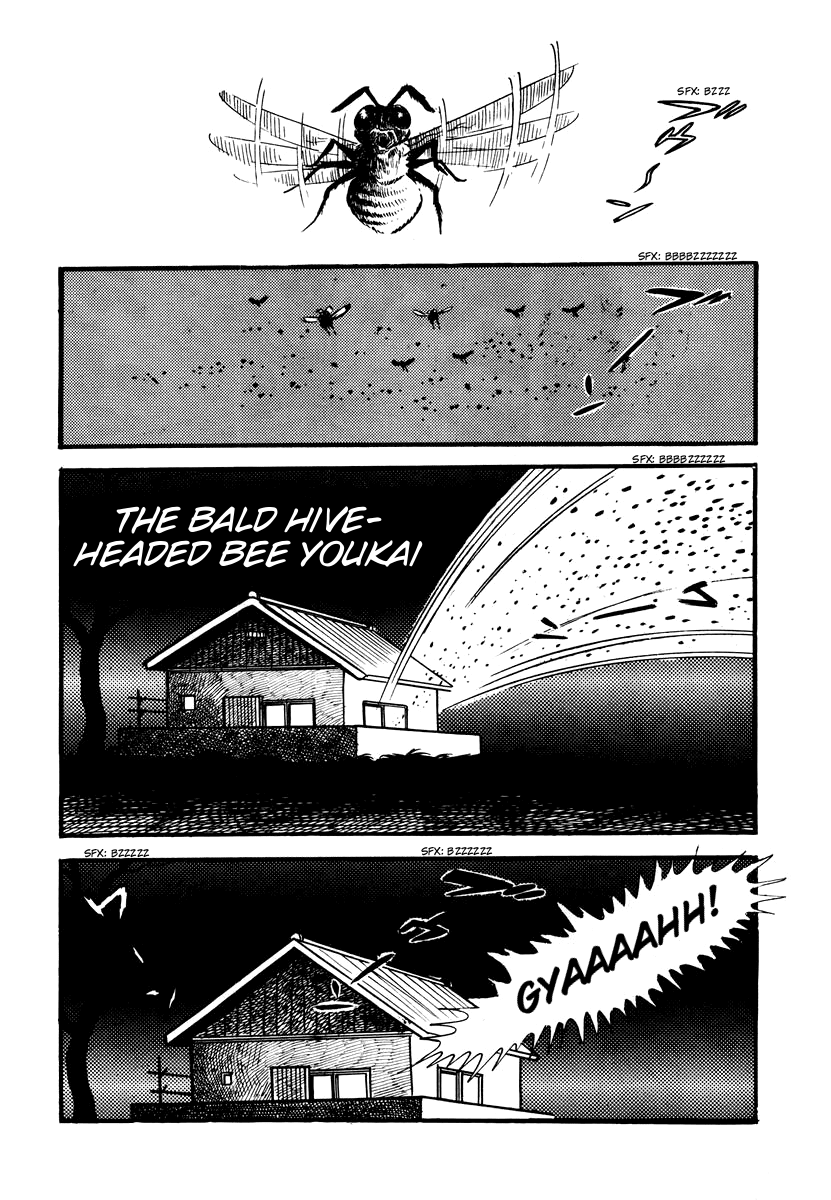 Dororon Enma-kun Chapter 6 page 1 - Chapter 6: The Bald Hive-Headed Bee Youkai