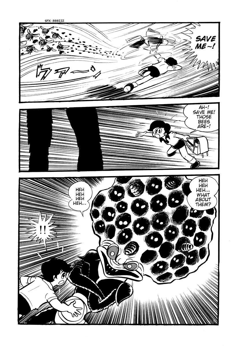 Dororon Enma-kun Chapter 6 page 14 - Chapter 6: The Bald Hive-Headed Bee Youkai