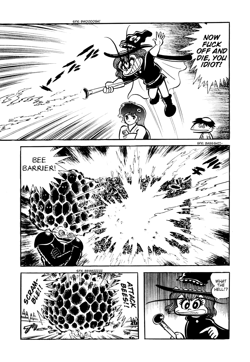 Dororon Enma-kun Chapter 6 page 18 - Chapter 6: The Bald Hive-Headed Bee Youkai