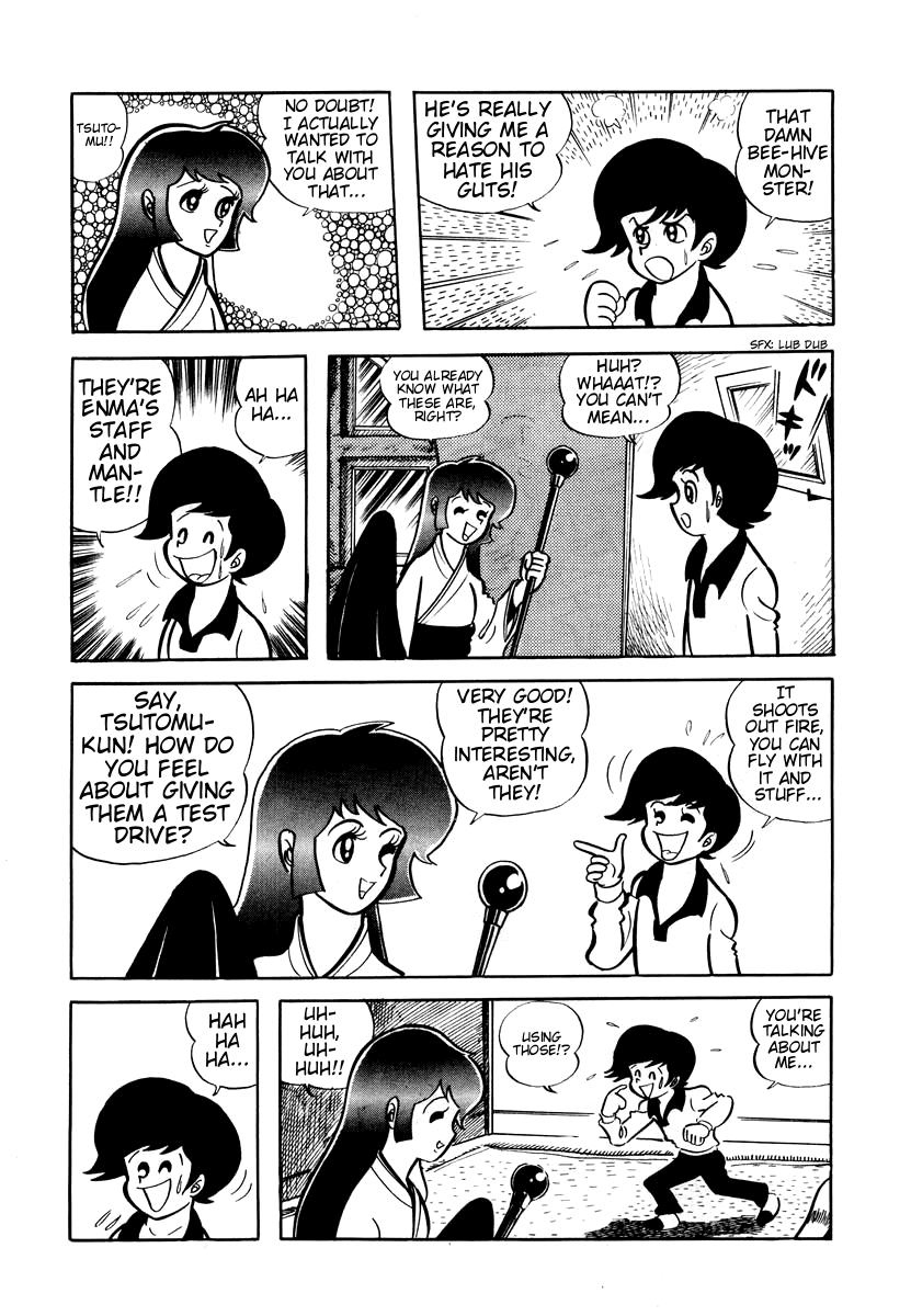 Dororon Enma-kun Chapter 6 page 34 - Chapter 6: The Bald Hive-Headed Bee Youkai