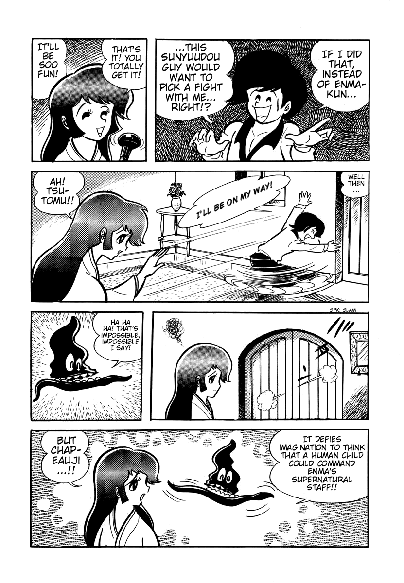 Dororon Enma-kun Chapter 6 page 35 - Chapter 6: The Bald Hive-Headed Bee Youkai