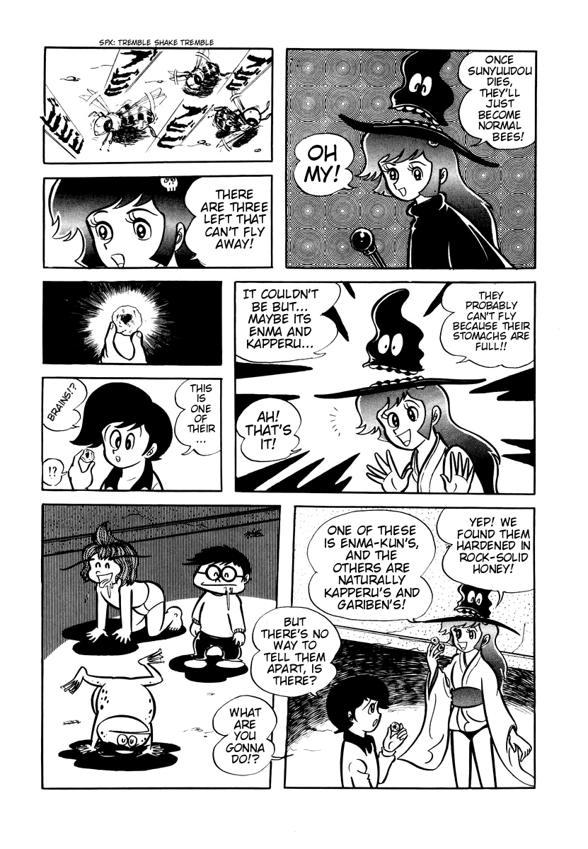 Dororon Enma-kun Chapter 6 page 45 - Chapter 6: The Bald Hive-Headed Bee Youkai