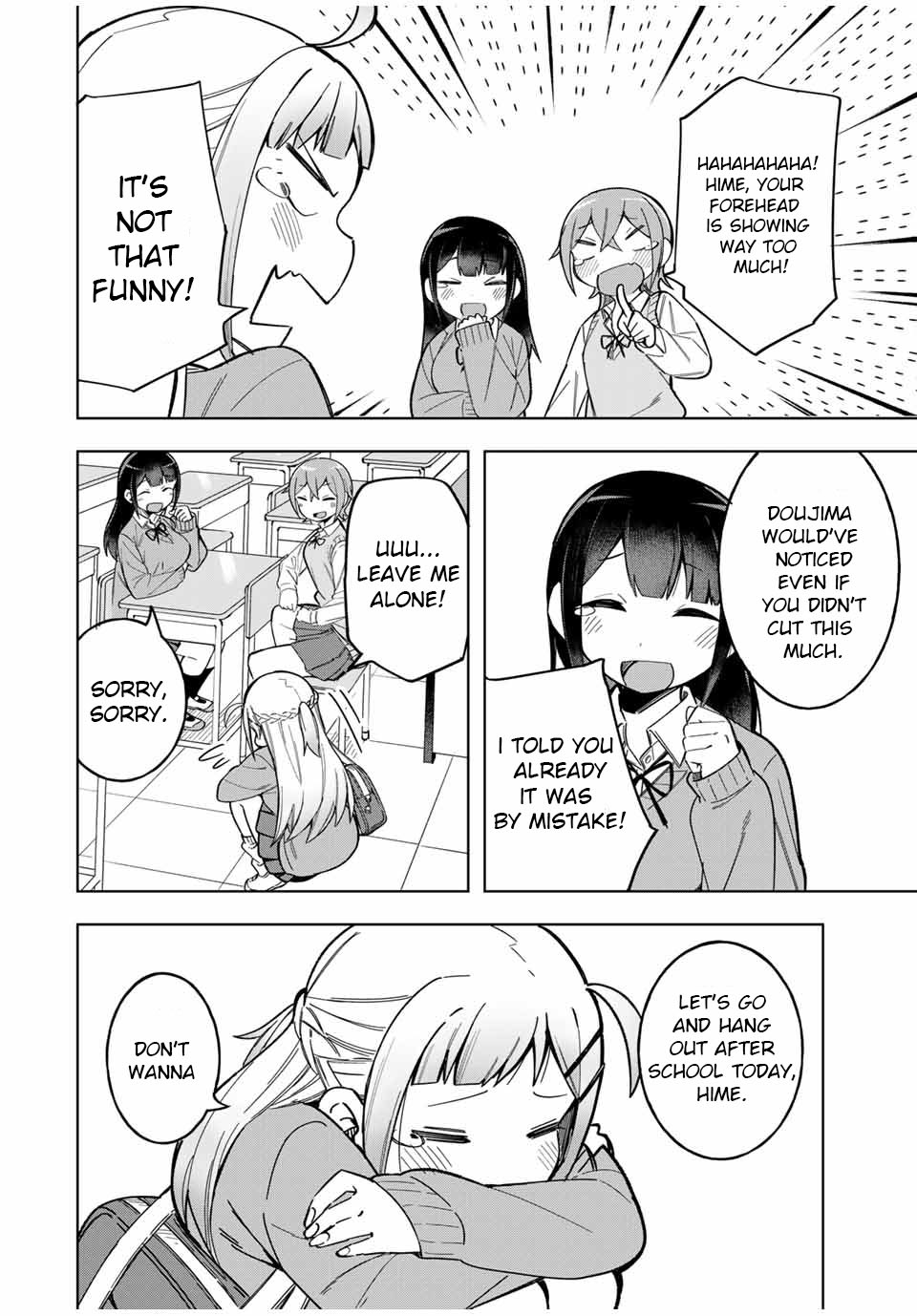 Doujima-kun won’t be Disturbed Chapter 27 page 10 - Chapter 27: Doujima-kun and Hair Style
