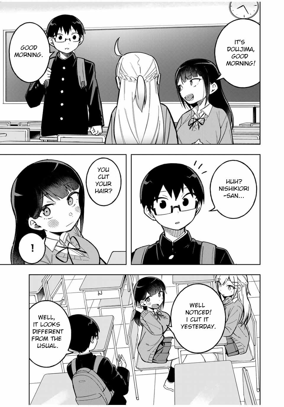 Doujima-kun won’t be Disturbed Chapter 27 page 3 - Chapter 27: Doujima-kun and Hair Style