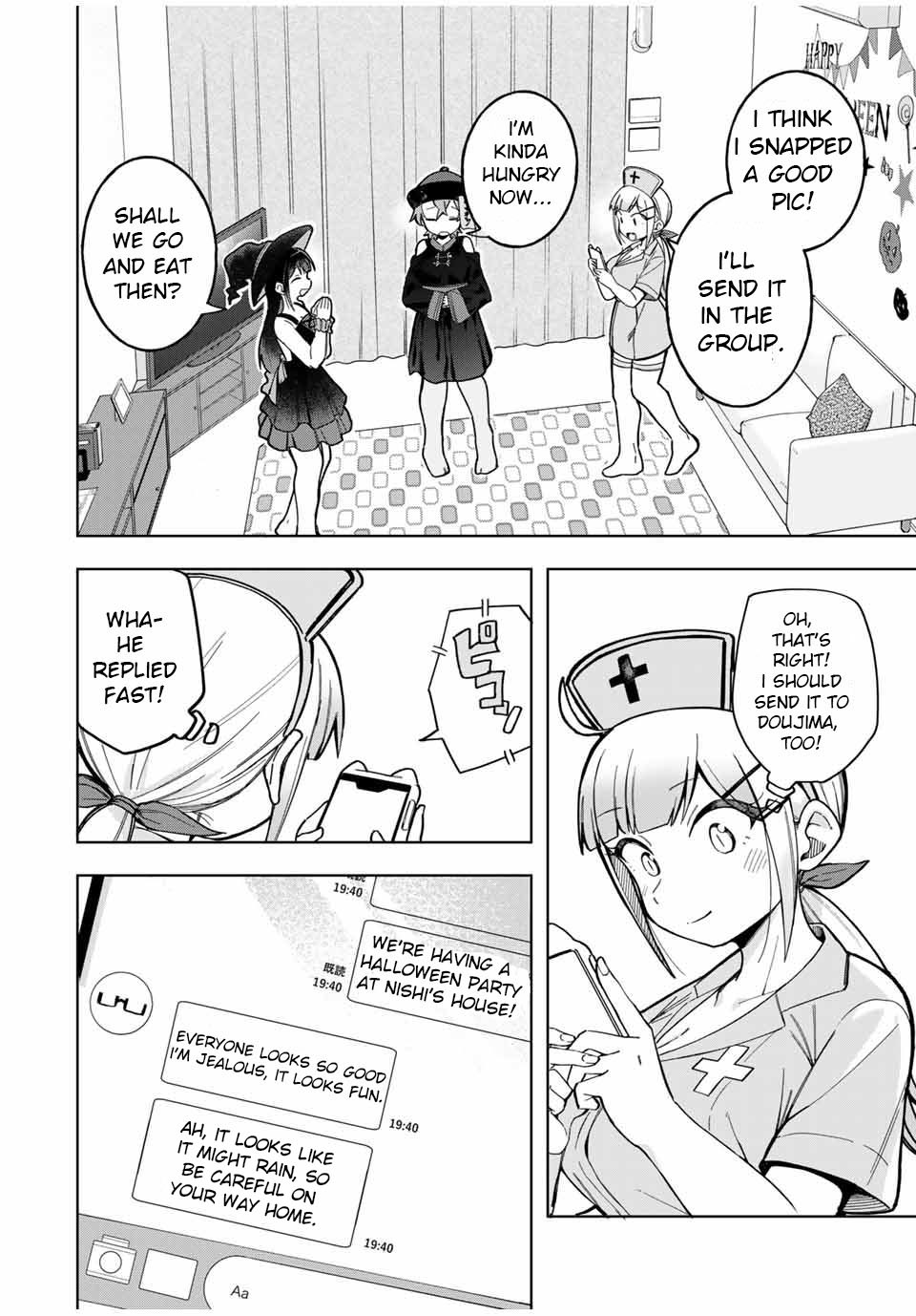 Doujima-kun won’t be Disturbed Chapter 28 page 2 - Chapter 28: Doujima-kun and Halloween