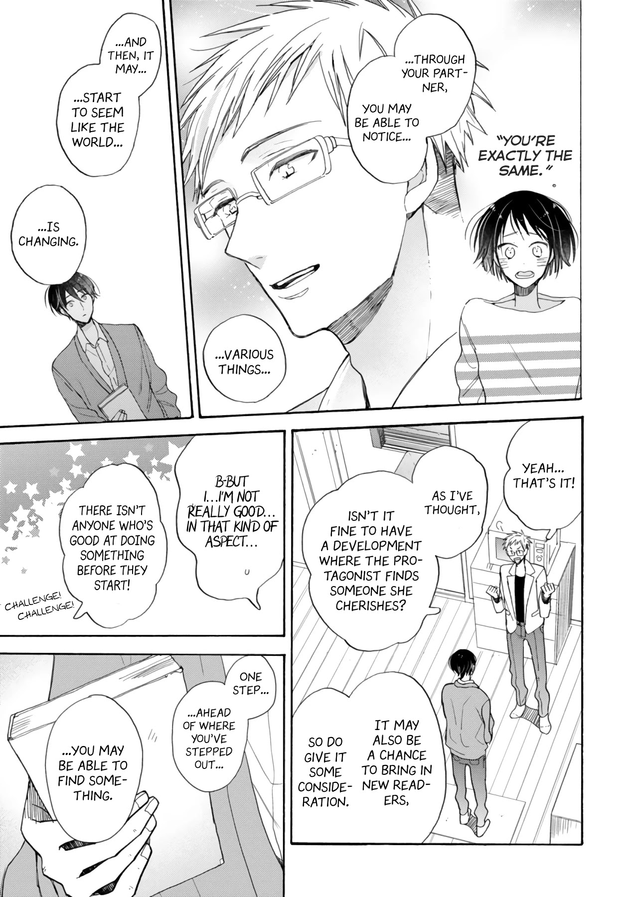 Doukyonin wa Hiza, Tokidoki, Atama no Ue. Chapter 16.1 page 34 - Chapter 16.1: Me After I Met You [Subaru Edition]