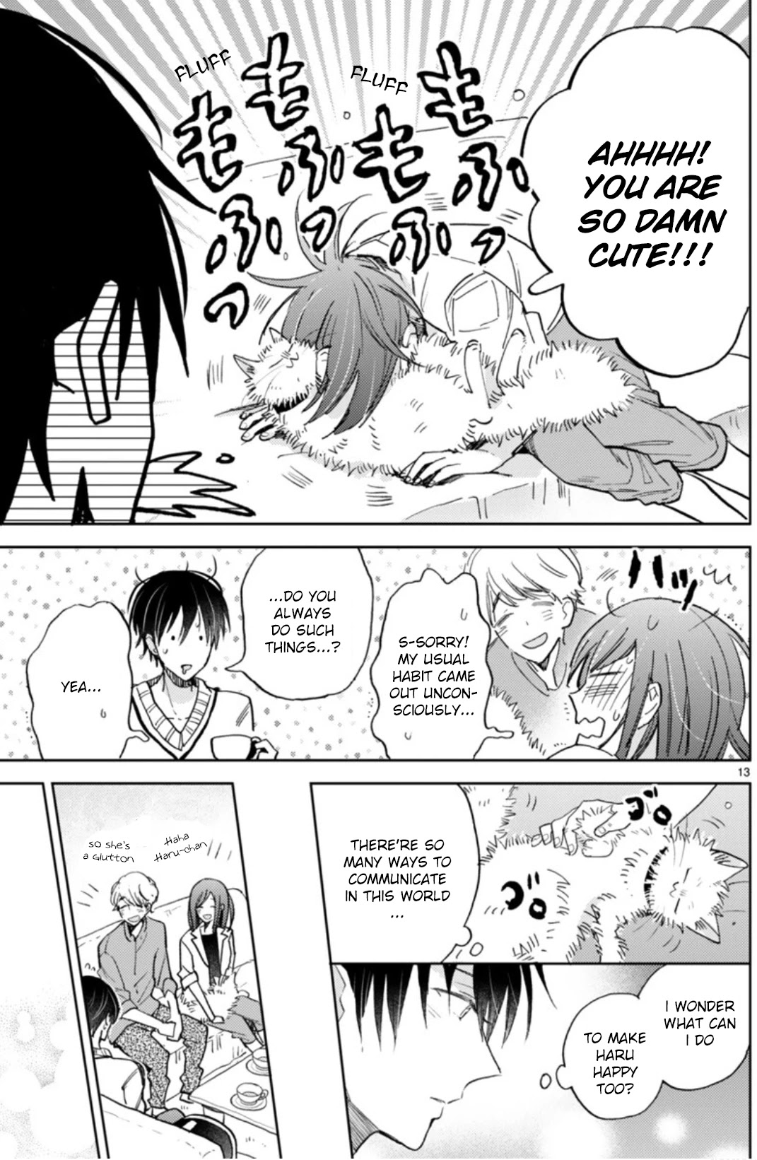 Doukyonin wa Hiza, Tokidoki, Atama no Ue. Chapter 18.1 page 18 - Chapter 18.1: Feelings that Connect
