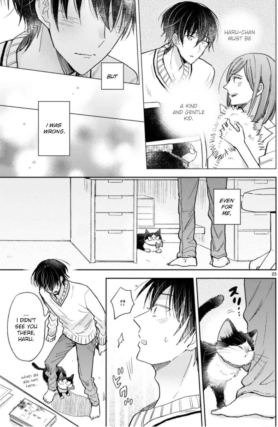 Doukyonin wa Hiza, Tokidoki, Atama no Ue. Chapter 18.1 page 28 - Chapter 18.1: Feelings that Connect