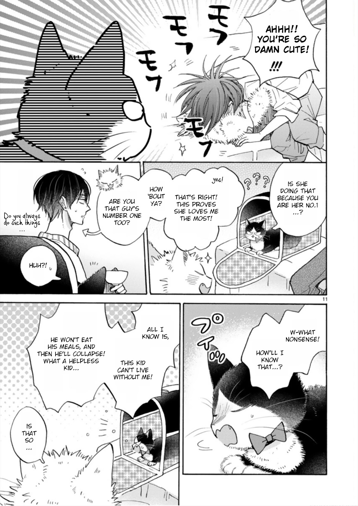 Doukyonin wa Hiza, Tokidoki, Atama no Ue. Chapter 18.2 page 11 - Chapter 18.2: Feelings that Connect [Haru Edition]